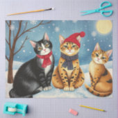 Süße Katzen-Tissue-Papier Seidenpapier (Basteln)