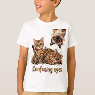 Süße Katzen-Trio in Blütenpracht Katzen-Kitty  T-Shirt
