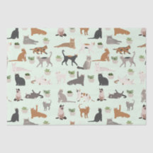 Süße Katzen und Zimmerpflanzen Decoupage