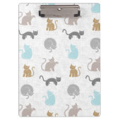 Süße Katzen, urbane Farbpalette Klemmbrett (Vorderseite)