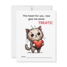 Süße Katzen Valentinstagskarte 
