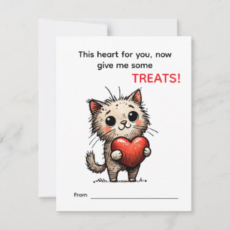 Süße Katzen Valentinstagskarte  Feiertagskarte