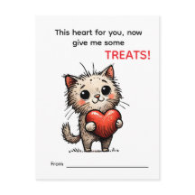 Süße Katzen Valentinstagskarte 