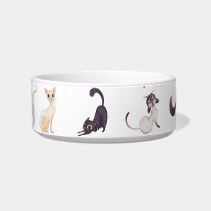 Süße Katzen-Vielfalt Design Napf