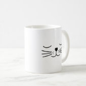 Süße Katzenaugen schlafen Kaffeetasse (VorderseiteRechts)