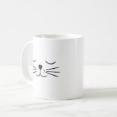 Süße Katzenaugen schlafen Kaffeetasse (Vorderseite Links)