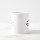 Süße Katzenaugen schlafen Kaffeetasse (Mittel)
