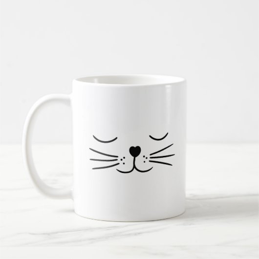 Süße Katzenaugen schlafen Kaffeetasse (Links)