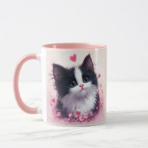 Süße Katzenbaby-Gesicht-Tasse - Geschenk für Katze Tasse