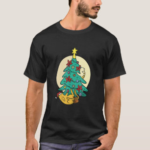 Süße Katzenbaum-Pyjama-Weihnachts-Team-Gruppen-Kos T-Shirt