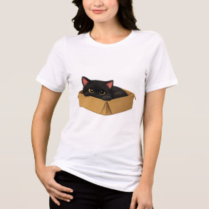 Süße Katzenbox Tri-Blend Shirt