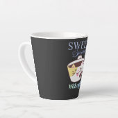 Süße Katzenkaffee-Illustration der Ruhe Milchtasse (Linke Ecke)