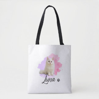 Süße Katzenkunst Stofftasche – Luna Tasche