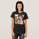 Süße Katzenlady T-Shirt (Vorne ganz)