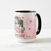 Süße Katzenlehrer-Geschenktasse Tasse (VorderseiteRechts)