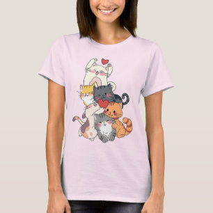 Süße Katzenliebe - Liebenswerte Kätzchen umarmen s T-Shirt