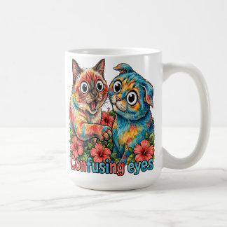 Süße Katzenliebhaber-Katze Lustige Siamese & Chart Kaffeetasse