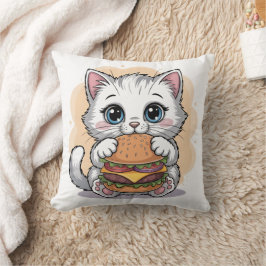 Süße Katzenliebhaberin | Cozy Cat Dekorativer Wurf Kissen