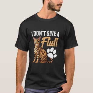 Süße Katzenliebhaberin Frauen, denen es egal ist L T-Shirt