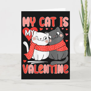 Süße Katzenliebhaberin Meine Katze ist mein Valent Karte