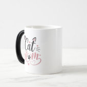 Süße Katzenmutter-Farbwechsel-Tasse Verwandlungstasse (Vorderseite Links)