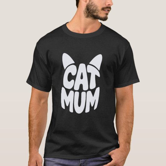 Süße Katzenmutter Lustig T-Shirt (Vorderseite)