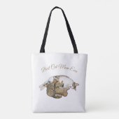 Süße Katzenmutter stillt ihre kleinen Kätzchen Tasche (Rückseite)