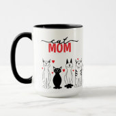Süße Katzenmutter-Tasse Tasse (Links)
