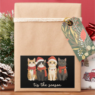 Süße Katzenmutter Weihnachten Katzenliebhaber Gesc Rechteckiger Aufkleber