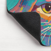 Süße Katzenölmalerei (#5) Mousepad (Ecke)