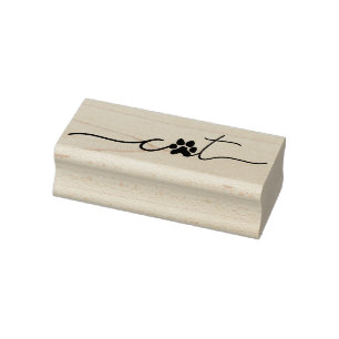 Süße Katzenpfote Gummistempel