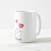 Süße Katzenpfote Liebe  Kaffeetasse (VorderseiteRechts)