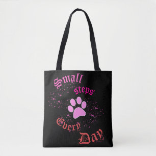 Süße Katzenpfoten-Tasche Kleine Schritte jeden T Tasche