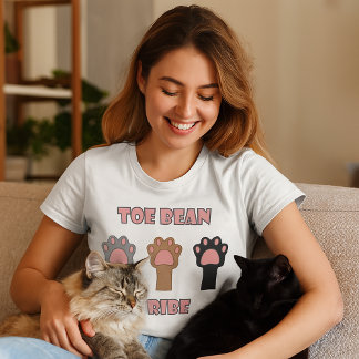 Süße Katzenpfoten-Trio-Design mit Zehenbohnen T-Shirt