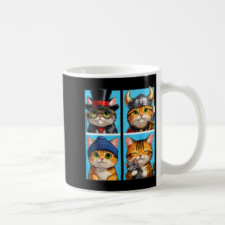 Süße Katzenporträt-Pop-Art-Katzen Süße Farbblock Kaffeetasse