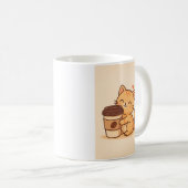 Süße Katzenveröffentlichungen Kaffeetasse (VorderseiteRechts)