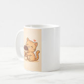 Süße Katzenveröffentlichungen Kaffeetasse (Vorderseite Links)