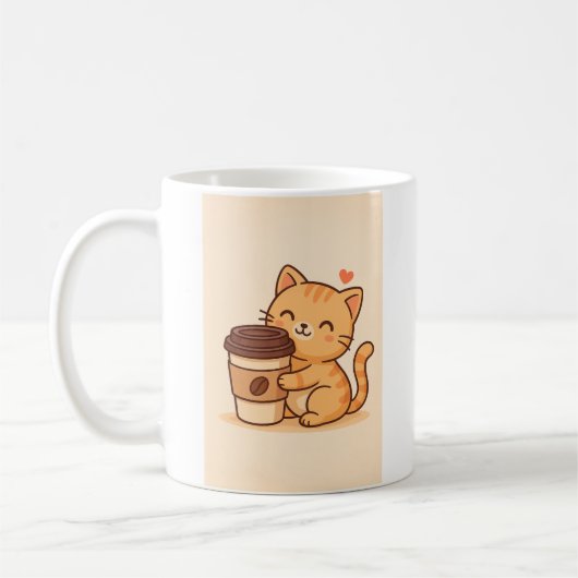Süße Katzenveröffentlichungen Kaffeetasse (Links)