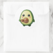 Süße Kawaii 3D Avocado Aufkleber (Tasche)