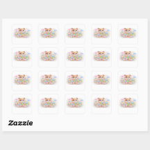 Süße Kawaii Alles Gute Katze Pastell Rosa Floral G