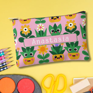 Süße Kawaii anpassbare Topfpflanze Druck Zubehörtasche