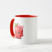 Süße Kawaii-Apfel-Tasse Tasse (Vorderseite Links)