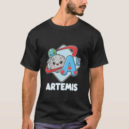 Süße Kawaii Artemis II NASA-Mondmission T-Shirt