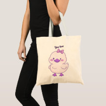Süße Kawaii-Baby-Enten-Purple-Haarband-Tasche