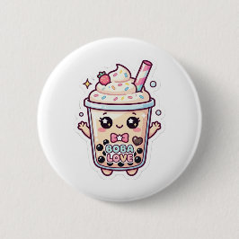 süße kawaii Boba Bubble Tea Anstecknadel