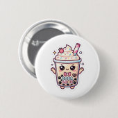 süße kawaii Boba Bubble Tea Anstecknadel (Vorne & Hinten)
