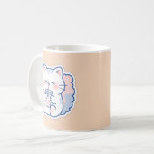 Süße Kawaii-Boba-Katze Bubble Tea Kaffeetasse (Vorderseite Links)