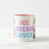 Süße Kawaii Capybara Pastell Eiscreme Kaffeetasse (Mittel)