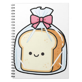 Süße Kawaii-Cartoon-Illustration von geschnittenem Notizblock