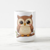 Süße Kawaii Chibi Eule Kaffeetasse (Mittel)